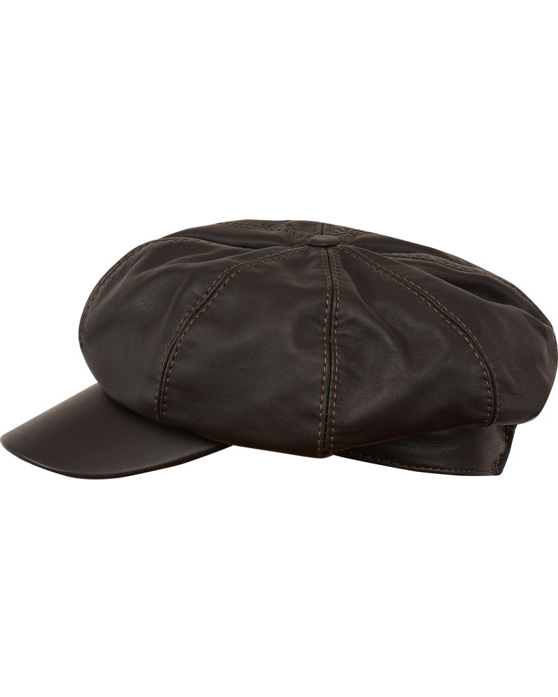 Leather Newsboy Cap – Village Hat Shop